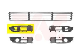 Ventilatiegrille, bumper VAN WEZEL, Inbouwplaats: Rechts voor: , u.a. für VW