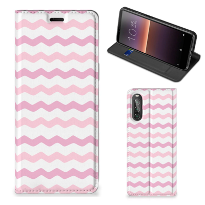 Sony Xperia 10 II Hoesje met Magneet Waves Roze