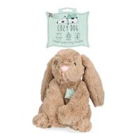 Cozy Dog Bunny Hondenknuffel - Puppy Knuffel met Hartslag - Hartslag knuffel voor hond - Hondenspeelgoed - Tegen Verlatingsangst (Taupe)