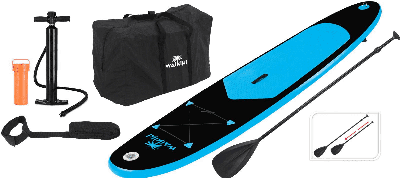 Valetti Waikiki 285cm SUP board (Kleur: zwart/blauw) Valetti Waikiki 285cm SUP board (Kleur: zwart/blauw)