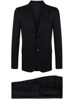 Zegna single-breasted wool-blend suit - Bleu