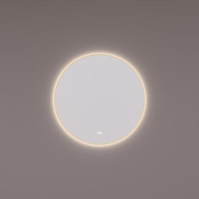 Hipp Design 13500 ronde spiegel 60cm goud met LED en spiegelverwarming Hipp Design 13500 ronde spiegel 60cm goud met LED en spiegelverwarming