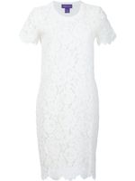 Ralph Lauren Collection robe courte en dentelle - Blanc - thumbnail