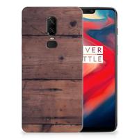 OnePlus 6 Bumper Hoesje Old Wood