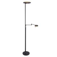 Steinhauer - Turound - vloerlamp 2L knik - zwart