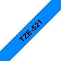 Labeltape Brother TZe, TZ TZe-521 Tapekleur: Blauw Tekstkleur:Zwart 9 mm 8 m - thumbnail