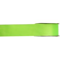 1x Lime groen satijnlint rollen 1,5 cm x 25 meter cadeaulint verpakkingsmateriaal   - - thumbnail