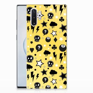 Silicone Back Case Samsung Galaxy Note 10 Plus Punk Geel