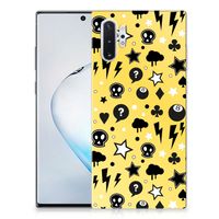 Silicone Back Case Samsung Galaxy Note 10 Plus Punk Geel