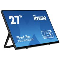 Iiyama ProLite T2755QSC-B1 Touchscreen monitor Energielabel: D (A - G) 68.6 cm (27 inch) 2560 x 1440 Pixel 16:9 5 ms HDMI, DisplayPort, Audio-Line-out, USB 3.2 - thumbnail