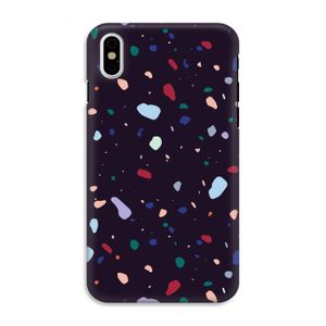 Dark Rounded Terrazzo: iPhone X Tough Case