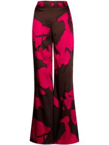 Silvia Tcherassi pantalon palazzo Andie à motif abstrait - Marron