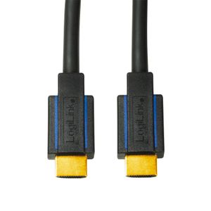 LogiLink CHB005 HDMI-kabel HDMI Aansluitkabel HDMI-A-stekker, HDMI-A-stekker 3.00 m Zwart 4K UHD