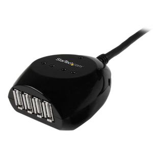 StarTech.com 15 m USB 2.0 actieve kabel met 4-poorts hub