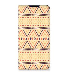 Xiaomi Redmi 9 Hoesje met Magneet Aztec Yellow