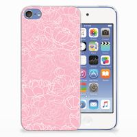 Apple iPod Touch 5 | 6 TPU Case White Flowers - thumbnail