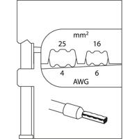 Gedore 8140-07 1830619 Krimpinzetstuk Adereindhulzen 16 tot 25 mm² - thumbnail