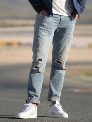 50% korting - Petrol Industries Heren Riley regular fit jeans Dusty miner/L30 - 33 L36