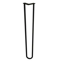 Stalen hairpin zwart hairpin ø 1,6 cm en hoogte 85 cm