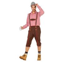 Bruine Oktoberfest lederhose 56 (2XL)  - - thumbnail