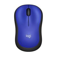 Logitech M220 SILENT Draadloze Muis, 2,4 GHz met USB-Ontvanger, 1000 DPI Optische Tracking, 18 Maanden Batterij, Tweehandig, Compatibel met PC, Mac, Laptop - Blauw