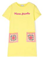 Marc Jacobs Kids robe en coton à logo brodé - Jaune - thumbnail