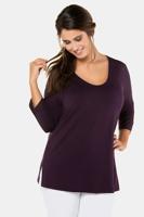 Ulla Popken Shirt, slim fit, zijsplitten - Grote Maten