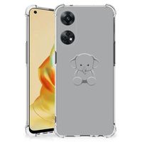 OPPO Reno8 T 4G Stevig Bumper Hoesje Grijs Baby Olifant