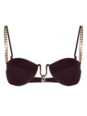 Stella McCartney Bikinitop met schakelketting - Paars Stella McCartney Bikinitop met schakelketting - Paars