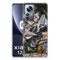 Xiaomi 12 Pro Siliconen Hoesje met foto Badges - thumbnail