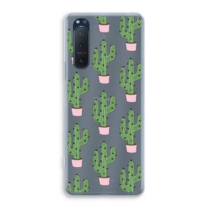 Cactus Lover: Sony Xperia 5 II Transparant Hoesje