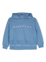 MM6 Maison Margiela Kids hoodie à logo brodé - Bleu - thumbnail