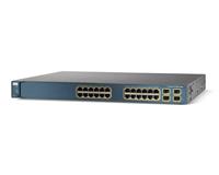 Cisco Katalysator 3560G-24TS - Schakelaar - 24 poorten - EN, Fast EN, Gigabit EN - 10Base-T, 100Base-TX, 1000Base-T + 4 x SFP (leeg) - 1 U extern