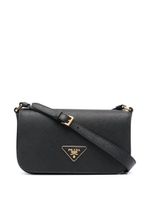 Prada sac porté épaule en cuir Saffiano - Noir