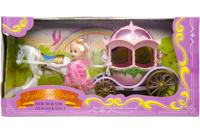 LG Imports pop met koets roze 3 delig 19 cm