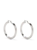 Tom Wood boucles d'oreilles Classic Thick Satin XL - Argent