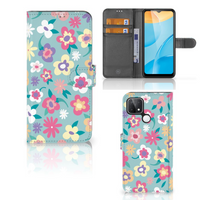 OPPO A15 Hoesje Flower Power