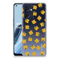 TPU bumper voor OPPO Reno 7 5G | Find X5 Lite Katten Emojis - thumbnail