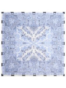 ETRO foulard en soie à motif cachemire - Bleu