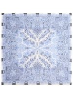 ETRO foulard en soie à motif cachemire - Bleu - thumbnail