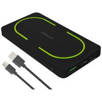 ProUser Wireless powerbank 10000 mAh Quick Charge 3.0, Power Delivery 3.0 Li-ion Zwart-groen Gelijktijdig laden en ontladen, Statusweergave - thumbnail