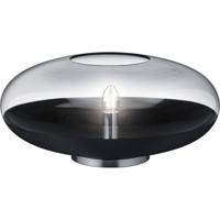 LED Tafellamp - Tafelverlichting - Trion Portony - E14 Fitting - Rond - Mat Zwart - Aluminium