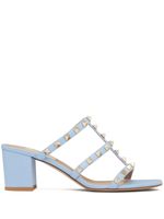 Valentino Garavani sandales Rockstud 60 mm en cuir - Bleu - thumbnail