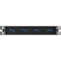 StarTech.com HB30CM4AB interface hub USB 3.2 Gen 1 (3.1 Gen 1) Type-C 5000 Mbit/s Zwart, Grijs - thumbnail