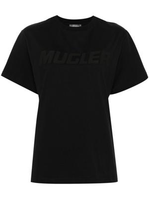 Mugler T-shirt met logoprint - Zwart
