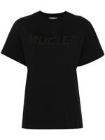 Mugler T-shirt met logoprint - Zwart