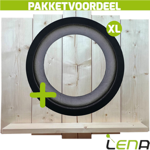 Lena Dartbordverlichting Deluxe XL Zwart + Lena Wooden Wall Protector