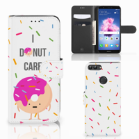 Huawei P Smart Book Cover Donut Roze
