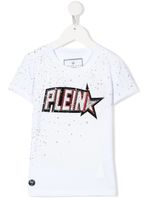 Philipp Plein Junior t-shirt Plein Star à logo imprimé - Blanc