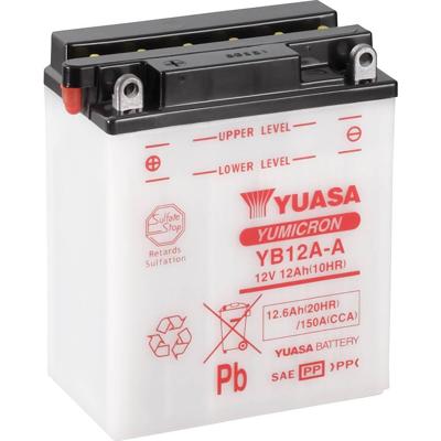 Yuasa YB12A-A Motorfietsaccu 12 V 12 Ah Pooltype: Schroefklem type 6